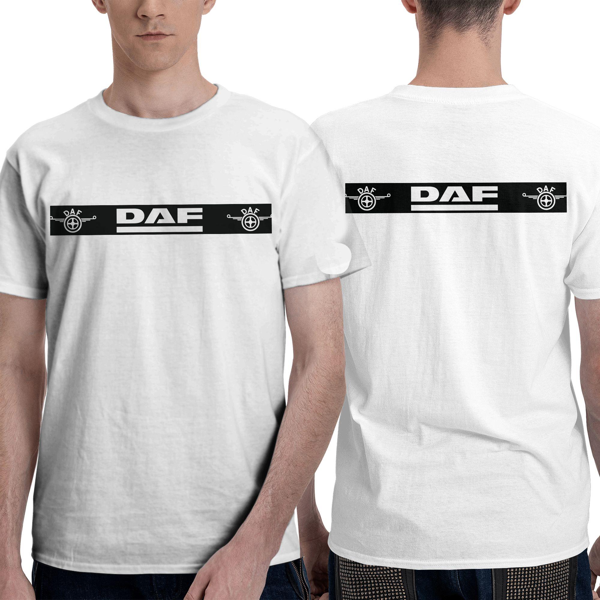 

Мужская футболка Daf Truck Classic Car Logo, двусторонняя, оверсайз, с круглым вырезом, хлопковая, с коротким рукавом, летняя S разноцветный