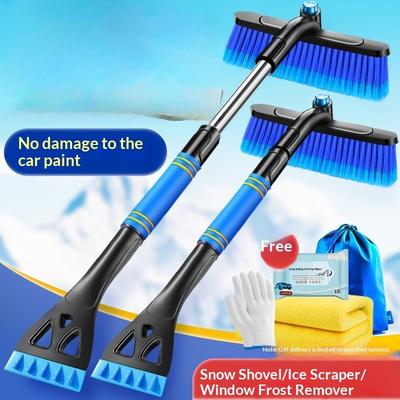 Snow Shovel Car Snow Shovel Artifact Snow Plow Car Brush Car Glass Defrost Scraping Snow Deicing Winter Snow Removal Tool