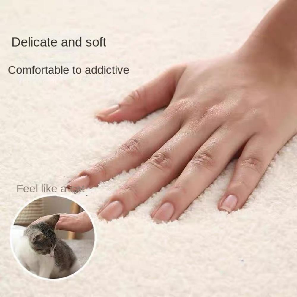 Korean Flower Imitation Cashmere Carpet Living Room Decoration Sofa Coffee Table Mat Cloakroom Girl Bedroom Bed Blanket