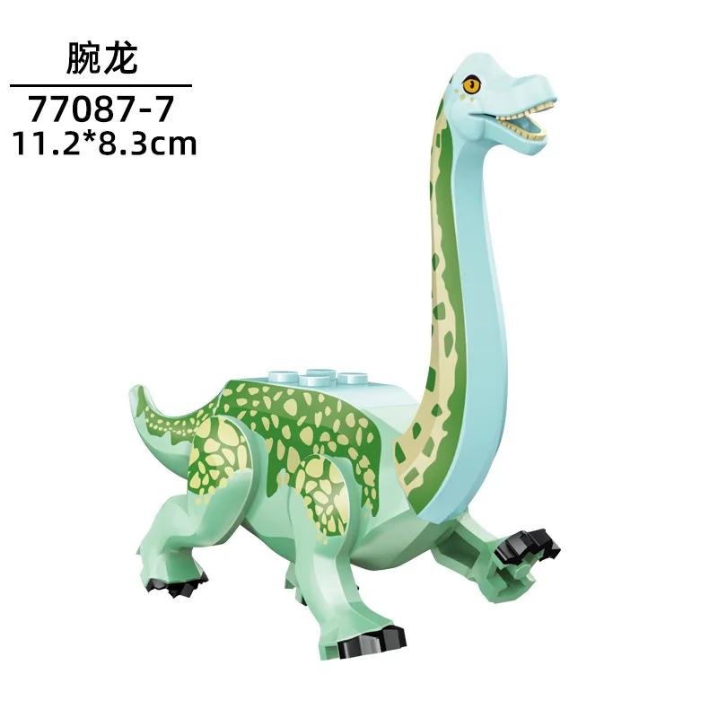 Dinosaur Jurassic World Tyrannosaurus Rex Velociraptor Tyrannosaurus Building Blocks Animal Toys Building Blocks Children's Gift