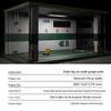 1/18 Wooden Parking Garage Model with Lighting and Dustproof Ornaments