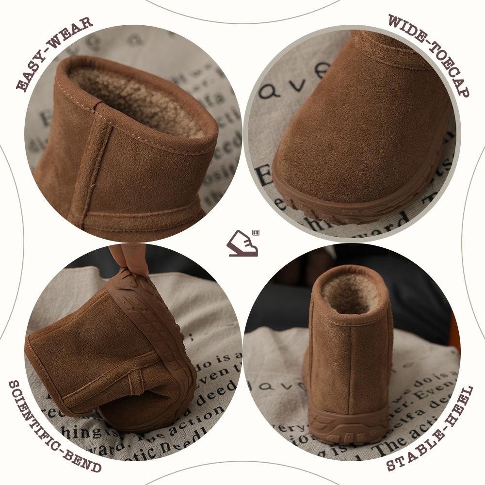 XSHX "Paris Tire" retro children's Chelsea winter boys and girls pedal snow boots [Wenzhou shoes]