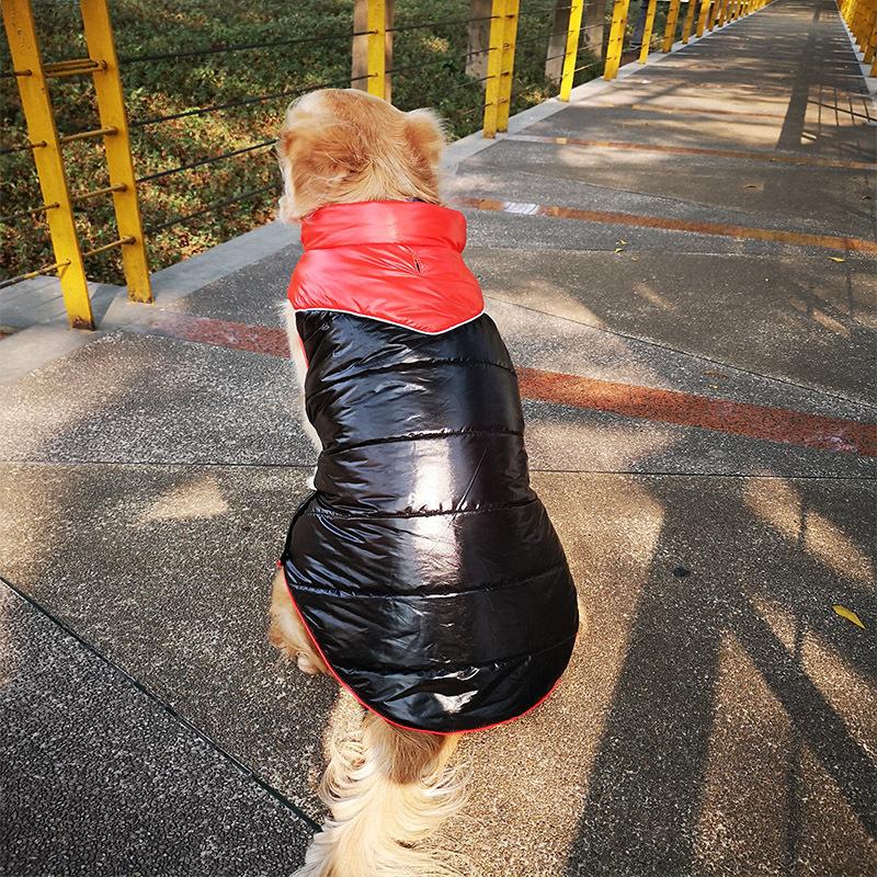 Big dog cotton-padded clothing autumn and winter new pet cotton-padded clothing warm golden retriever big dog cotton-padded clothing vest manufacturer 3XL