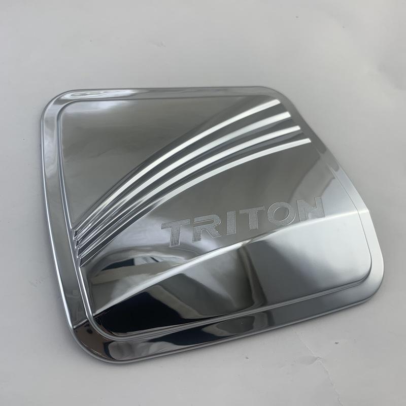 For Mitsubishi Triton L200      New Car Chrome Accessories Plated Fuel Tank Covers Trim Paste Style