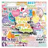 51 Friendship Graffiti Stickers Personality Friends Are Very Important English Sentences Decorate Mobile Phone Case Water Cup Stickers