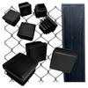 Internal cap for profile post roof 20x20 50 PCS BLACK