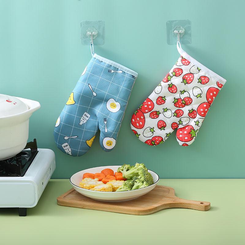 ZISIZ Thickened Heat-Resistant Oven Mitts