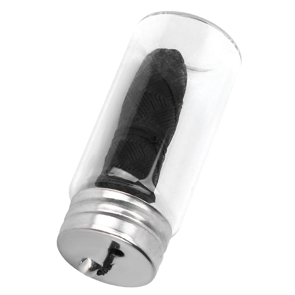 Portable Dental Floss Teeth Stain Plaque Removal Floss with Refillable Container BottleBlack