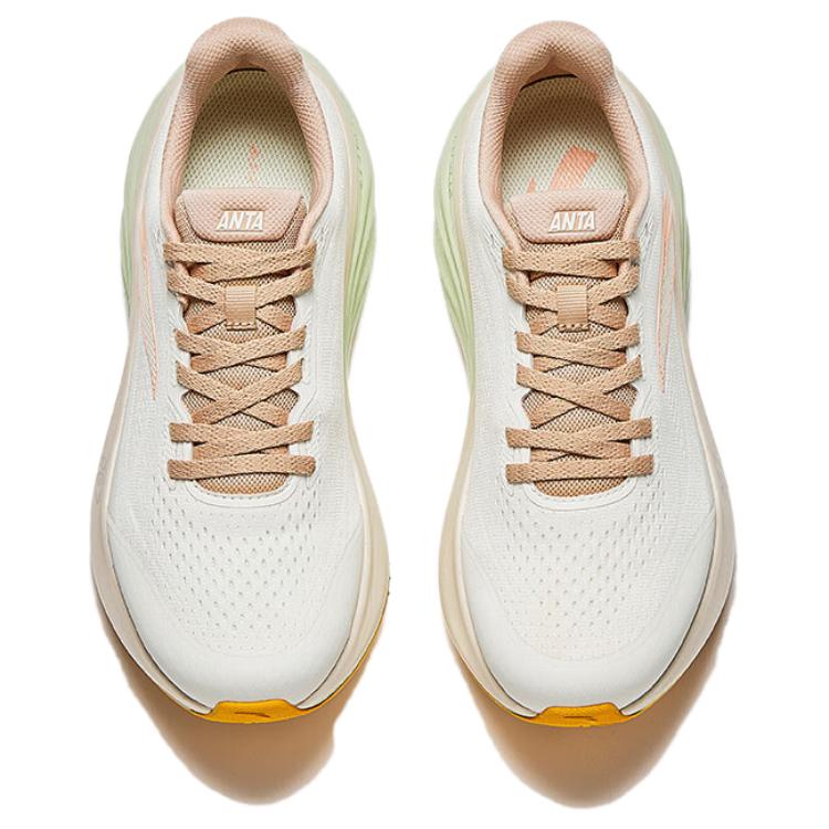 Anta Travel Step 1.5 PG7 Comfortable Versatile Slip-Resistant Durable Rebound Low-Top Training Running Shoes Women Sneaker Ivory-White 122515508-8