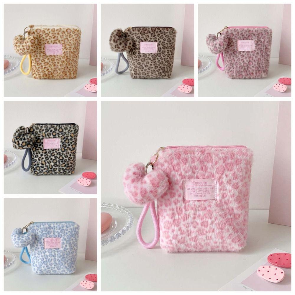 Handbag Make Up Pouch Bag Versatile Pouches Bag Organizer Leopard Print Makeup Bag Lipstick