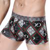 Die neue high-grade männer der baumwolle druck boxer briefs sexy flut männer der vier ecke kurze panty kopf