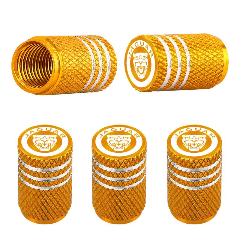 5Pcs Car styling Metal Wheel Tire Valve Caps Stem case For Jaguar Growler XF XE XJ F-Pace X-Type S-Type F-Type E-Pace I-PACE PP23