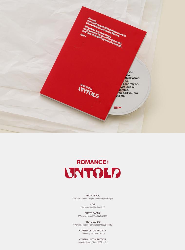 ENHYPEN [ROMANCE UNTOLD (ENGENE ver.)] - 2nd Full Album [Official Korean Edition]