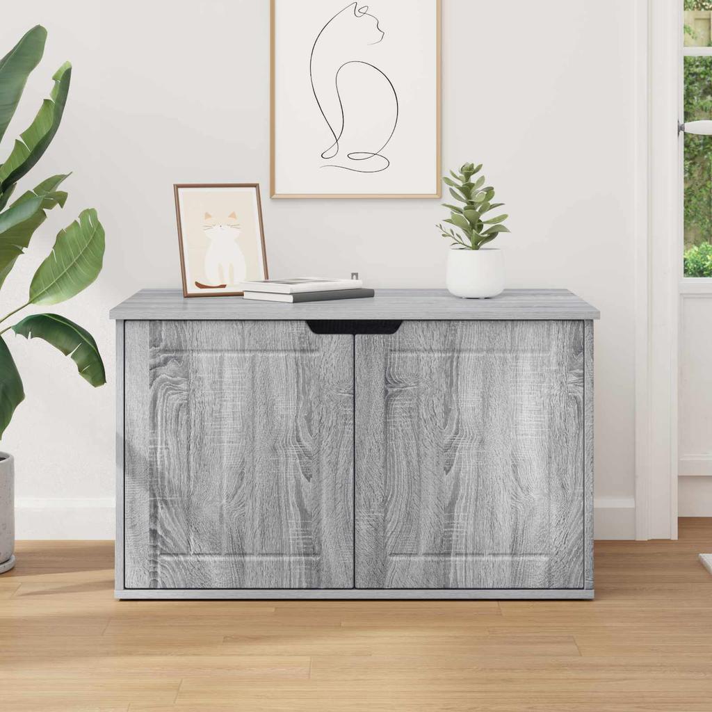 vidaXL Cat House, Sonoma Gray, 85 x 55 x 50.5 cm