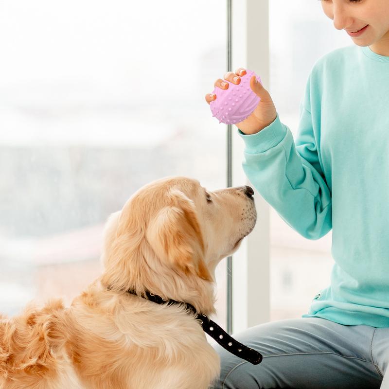 Durable Dogs Interactive Football Toys Floatable Soft Ball Toys For Puppy Pet Teeth Cleaning Bite Resistance Dog Ball Toy