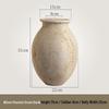 Haihong Yalin Wabi-Sabi Travertine Faux Flower Vase - Light Luxury Decorative Ornament for Living Room Entrance