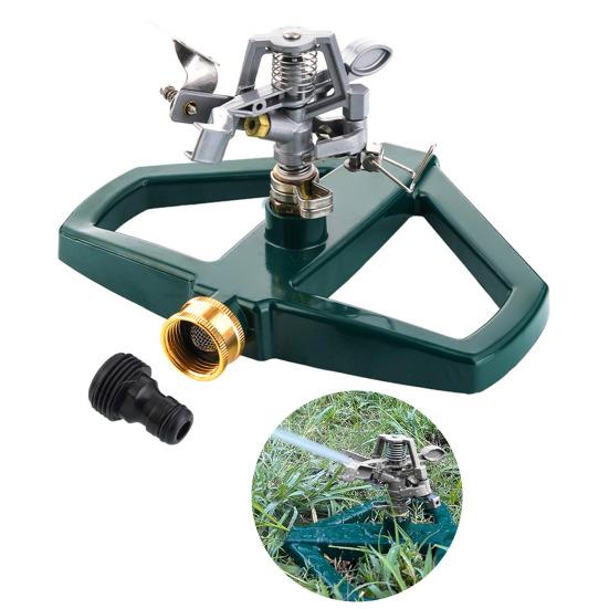 Garden Sprinkler Head Heavy-Duty 360° Rotating Water Sprinkler Zinc Alloy Sprinkler Head