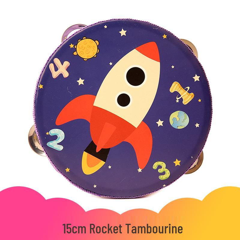 Wooden Tambourine for Early Childhood Music and Dance