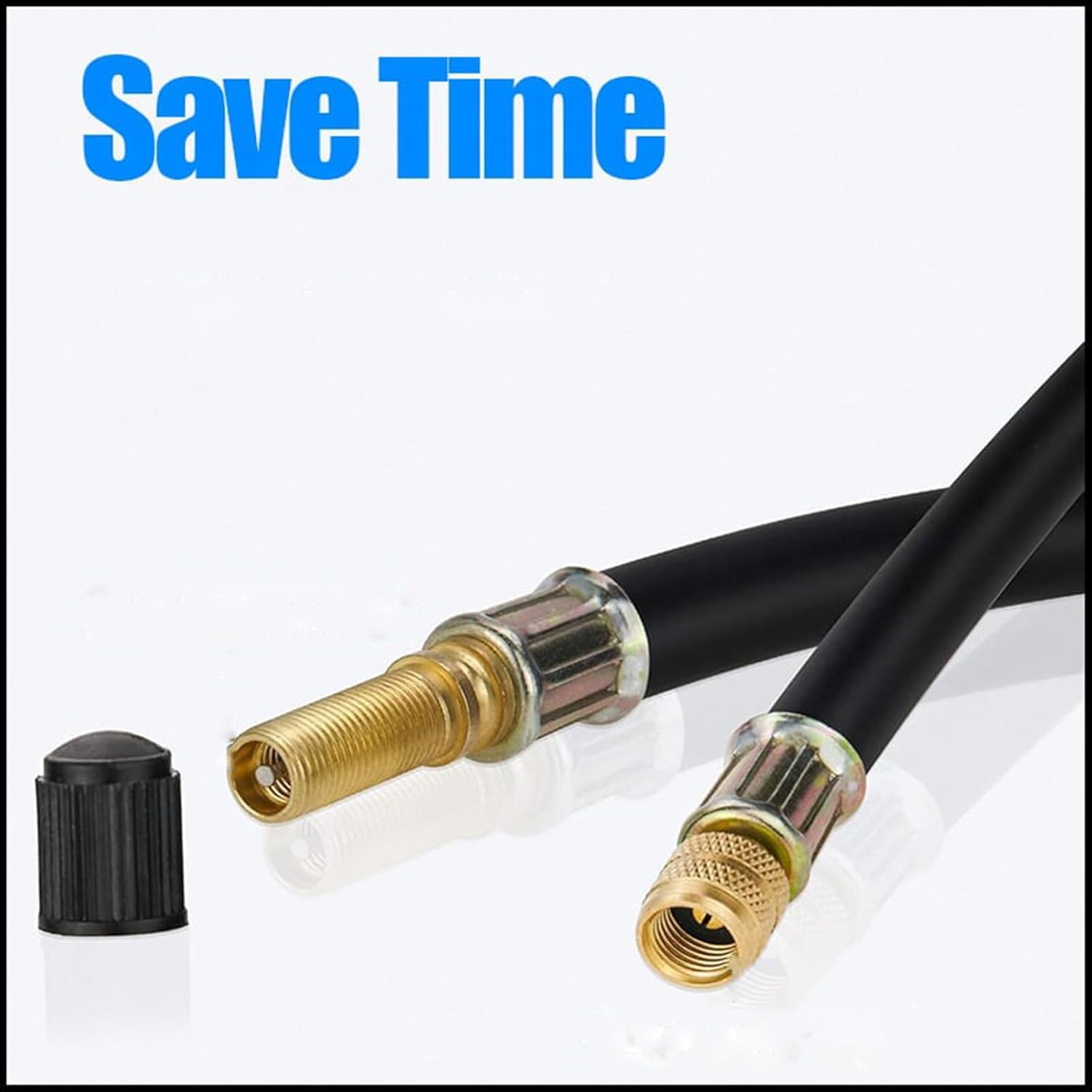 

Universal Flexible Tire Valve Extenders,Tire Valve Stem Extension 2 Flexible Dual Valve Stem Extender Pipe,Valve Stem Extenders for Car Truck 2*150mm