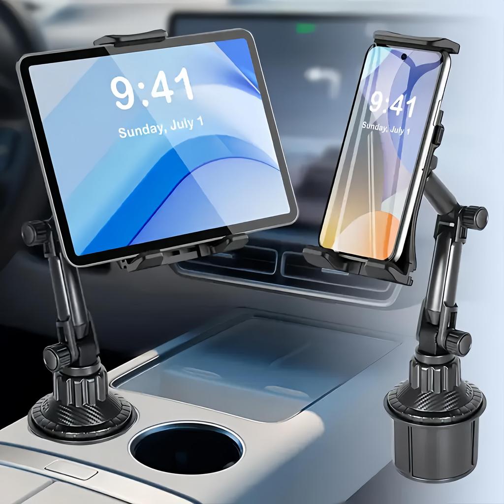 Car phone holder, car cup holder drink holder phone navigation holder, adjustable rotating phone holder