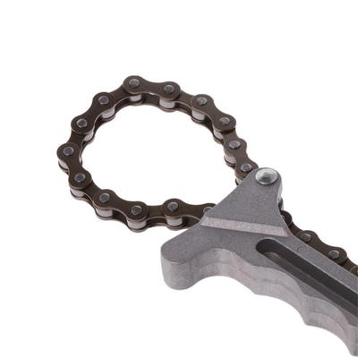 Filtre Sökme Aleti Yağ Filtresi Zincirli Anahtar Korozyon Direnci Ayarlanabilir Anahtar 5.9" Sap 17.7" Zincir Uzunluğu Araç İçin