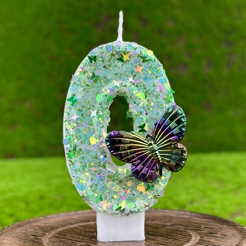 Shein Creative Digital Birthday Candle Cake Party Decoration Birthday Candle Butterfly