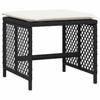 Vidaxl 15-Cz. Garden Furniture Set With Cushions, Black, PE Rattan