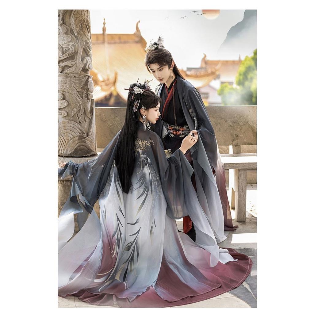 Chinesischer Wei Jin Dynastie Stil Hanfu Für Männer Und Frauen Mythische Serie Set Für Paare