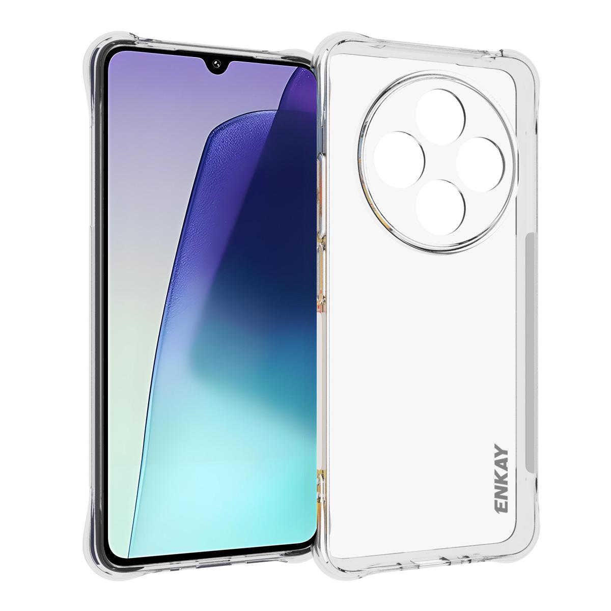 

For Xiaomi Poco C75 4G/Redmi 14R 5G/14C 4G Clear Phone Case ENKAY HAT PRINCE Shockproof Anti-Slip TPU Cover A
