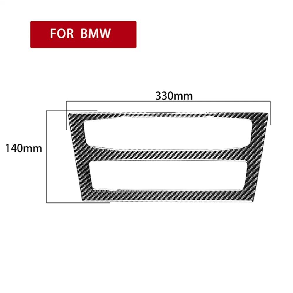 Carbon Fiber Car Central Control CD Panel Decorative Stickers Auto Interior Modified Accessories For BMW X3 F25 X4 F26 2011-17