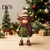 Unique Holiday Gift for Family Christmas Shelf Sitter Figurines, Retro Farm Animal Hanging Leg Decor, Farmhouse Style Decor Ornaments Mantel Tabletop