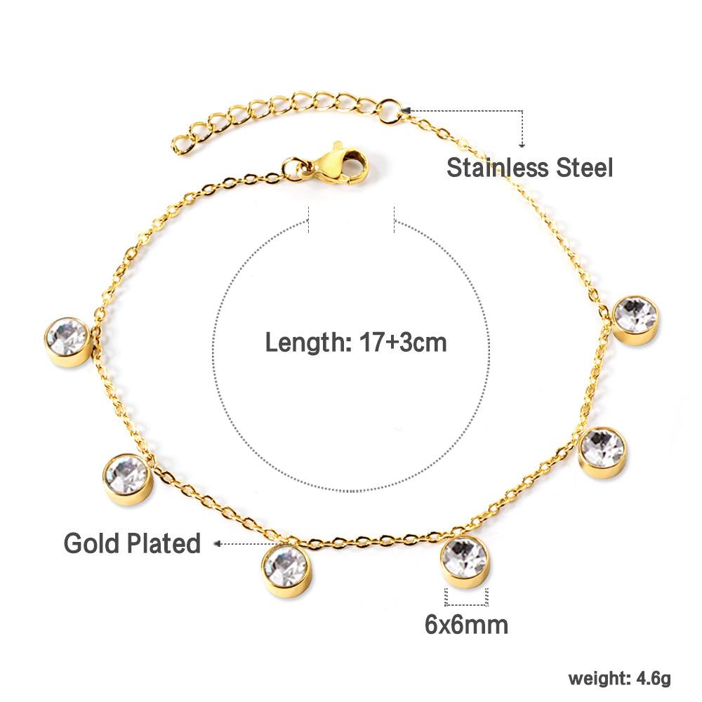 Bracelet Cute Sweet Butterfly Dragonfly Pendant with White Diamond Bracelet Stainless Steel Jewelry