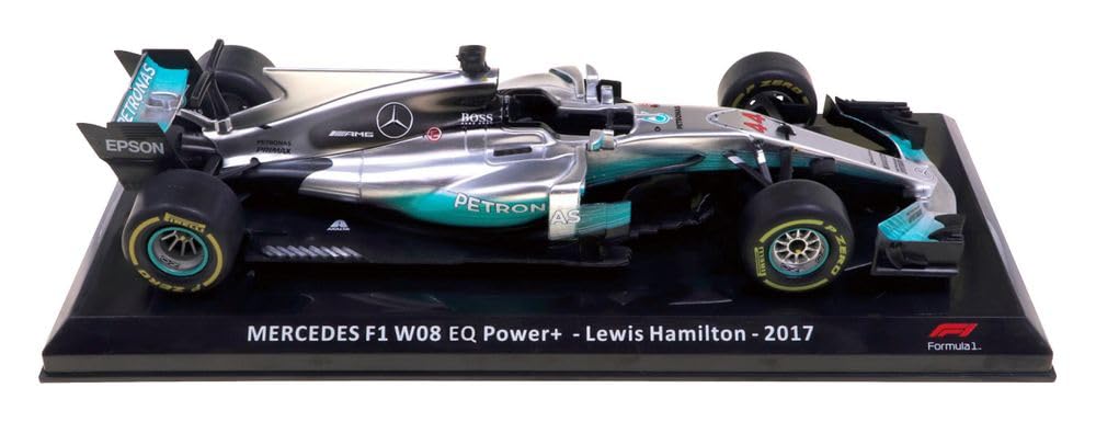 Big Scale F1 Collection 53 F1 W08 EQ Lewis No. (MERCEDES Power+ Hamilton) [Encyclopedia] (with model)