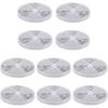 Tallew 10 Pack Front Round Reflector For Driveway Fence Gate Posts Trailers Safety Automobiles Boats Mailboxes Reflector With Center Mounting