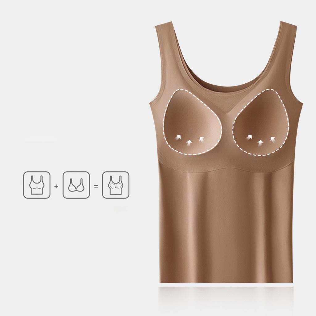 Women's Solid Color Cup Yoga Bottom Shirt Sports Underwear Vest