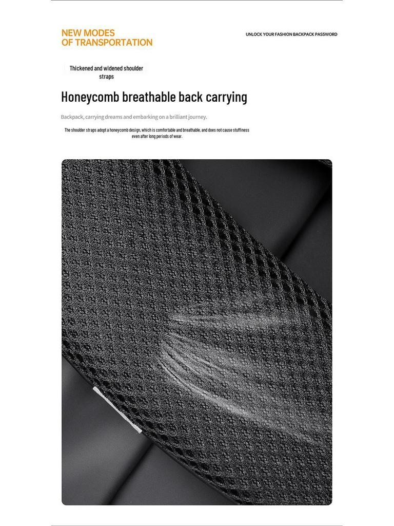 Herren Wasserabweisender Business Casual Rucksack - Laptop-Tasche mit großer Kapazität für Studenten