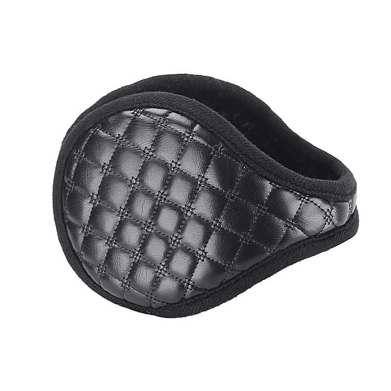 Tri-polar Winter PU Leather Earmuffs