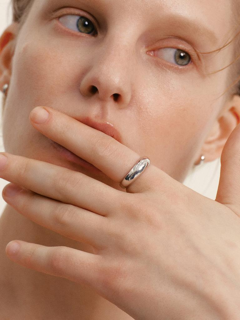 Lunne Silver 925 Deeper Dome Ring S #Lsr33 (B Type)
