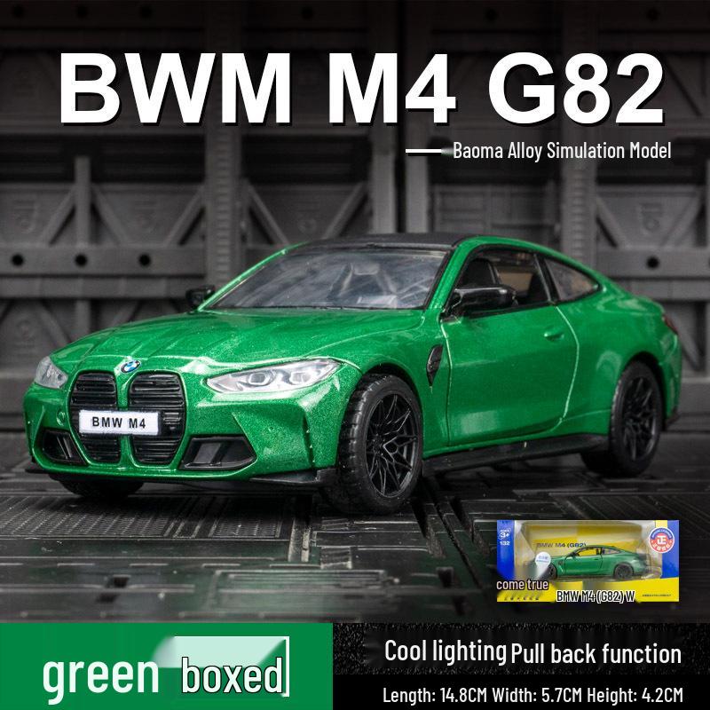 

Caipo 88701 Модель спортивного автомобиля BMW M4 G82 из сплава со звуком и светом.