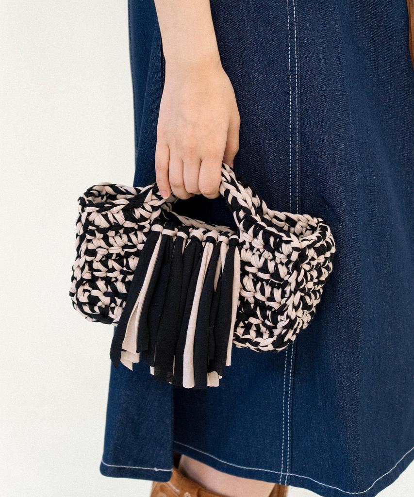 Mystikotita Box Drape Fabric Bag