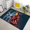 1pc Iron Man Pattern Area Rug Soft Flannel Floor Mat for Living Room, Bedroom, Sofa Coffee Table Floor Mat, Machine Washable