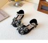 Baby Girl Rhinestone Princess Sandals - Soft Sole, Korean Style, Hollow Design for Spring/Autumn 2026.