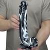 27cm Thick 4.8cm Liquid Silicone Soft Tasteless Dildo Anal Plug Gay Chrysanthemum Anal Supplies