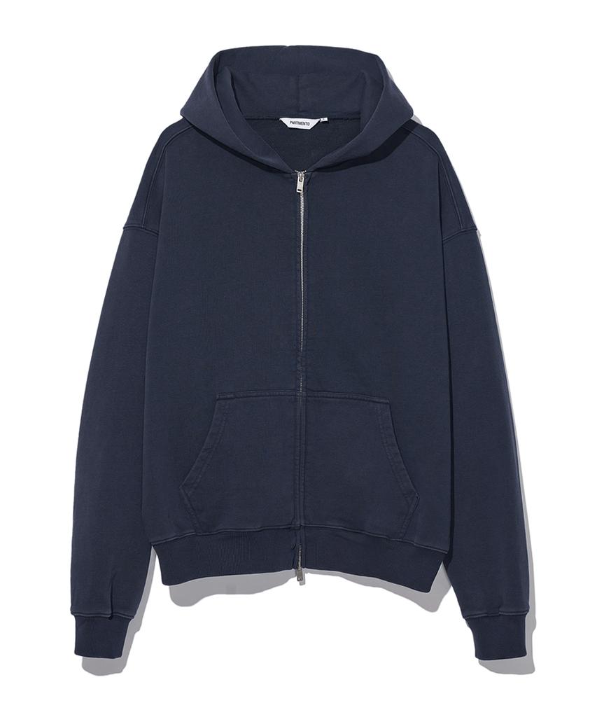 Partimento Vtg Faded Zip-Up Hoodie Navy