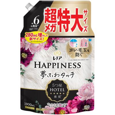 Lenor Happiness Dream Fuwa Touch Fabric Velvet Blossom Softener, & Floral, Refill, 1,900mL [Large Capacity]