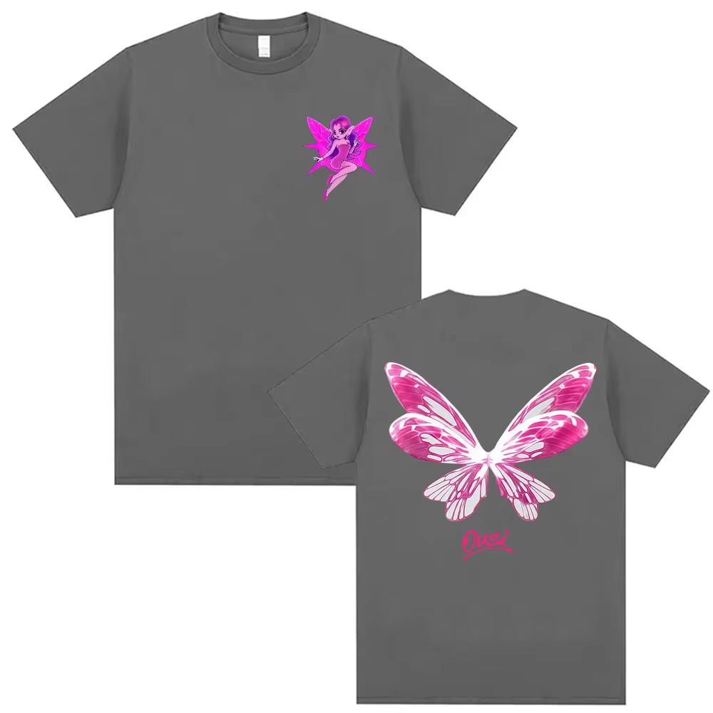 Omar Courtz Por Si Manana No Estoy Album 2026 Butterfly Graphic T Shirts Men Women Harajuku Aesthetic Casual Streetwear