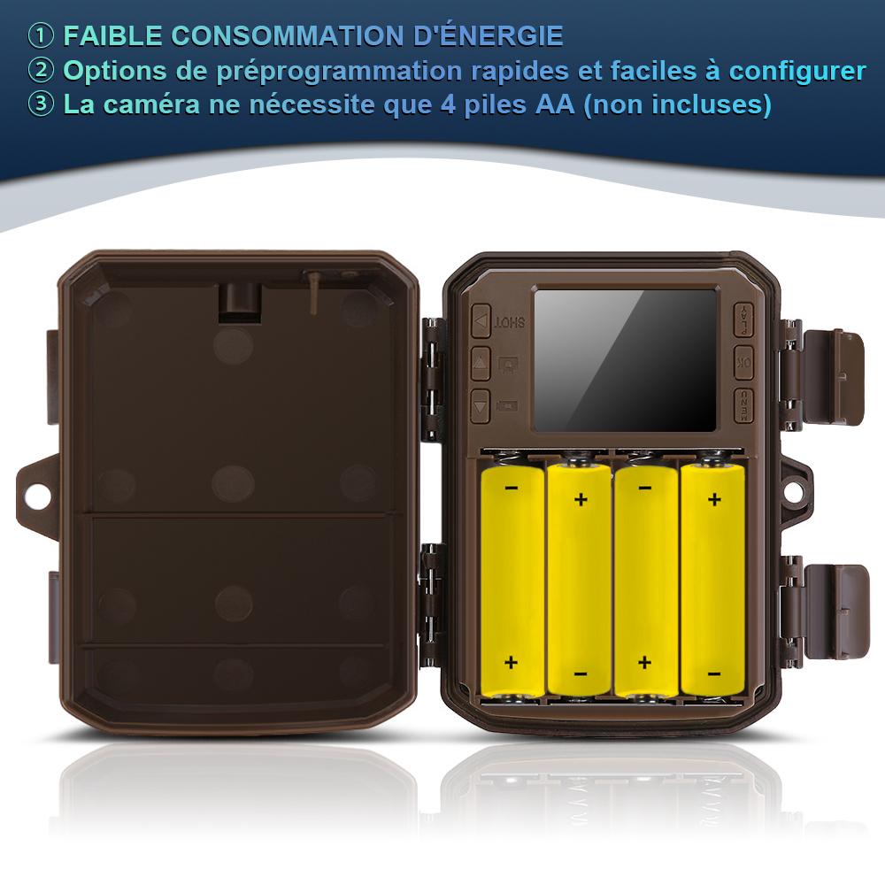 Mini Hunting Camera 4K 16MP with 2" TFT Screen IBEAFILLY , Night Vision, 940nm IR LED