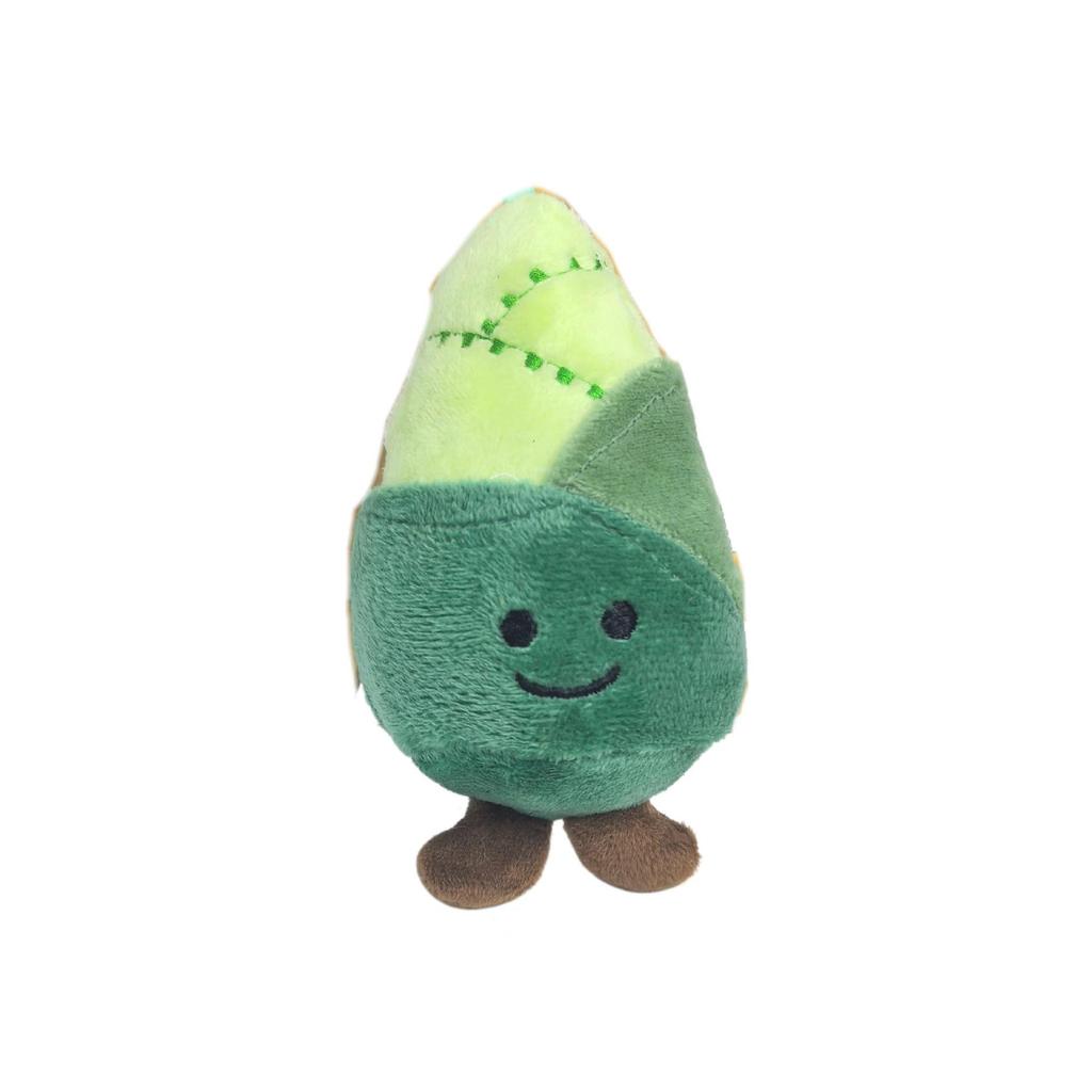 Whimsical Veggie & Fruit Expression Keychain Plush Doll