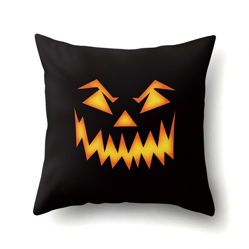 Halloween Pillowcase Car Waist Pillow Pumpkin Sofa Cushion Cover Office Home Living Room Pillowcase