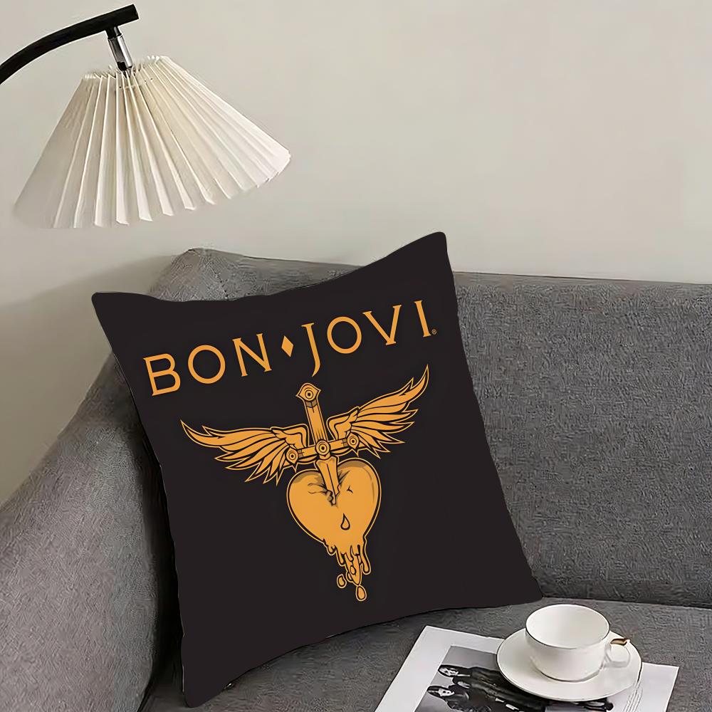 B-Bon Jovis Band Cushion Cover Pillowcase Ultra Soft Skin Friendly Fabric Cloud Like Comfort & Concealed Zipper